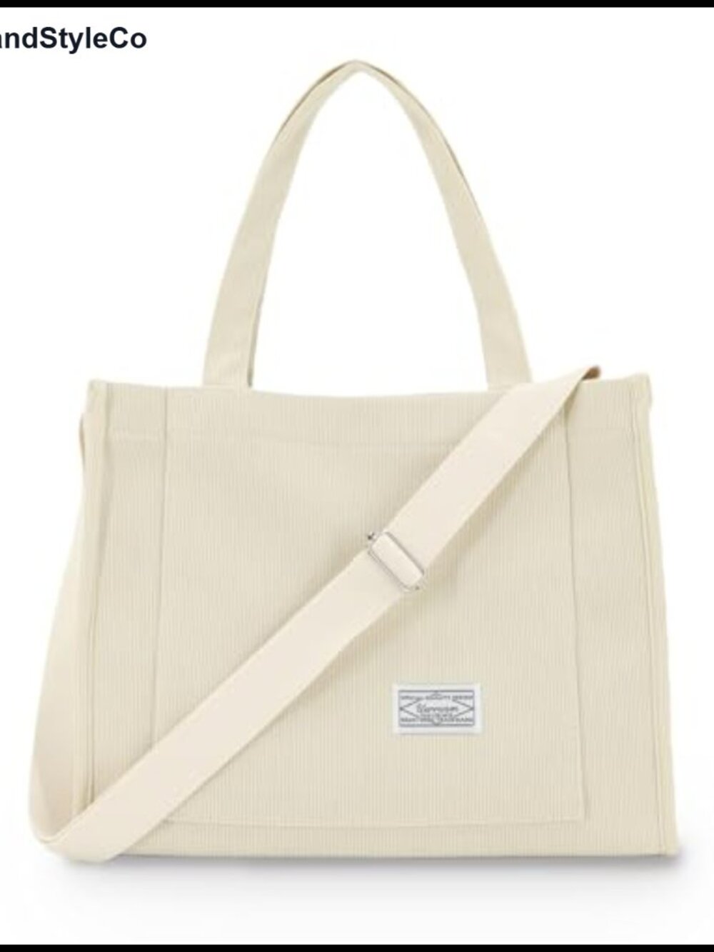 Corduroy Tote Bag Women Crossbody Purse Work Bag Adjustable Strap